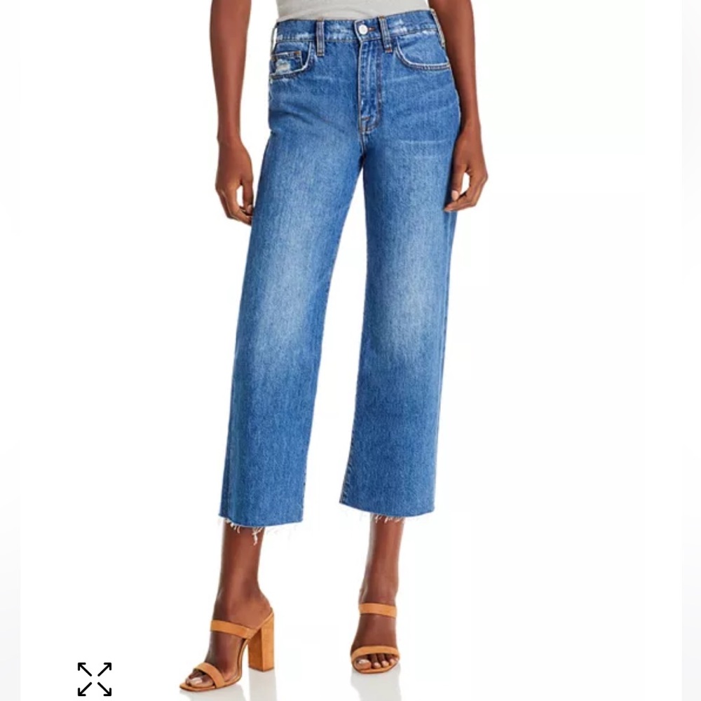 Frame Le Jane Crop in Stearnlee